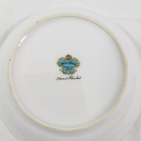 Meito Japan Fine China Hand Painted Floral Accent Fruit Dessert Bowls – Set of 4 - Picture 14 of 16